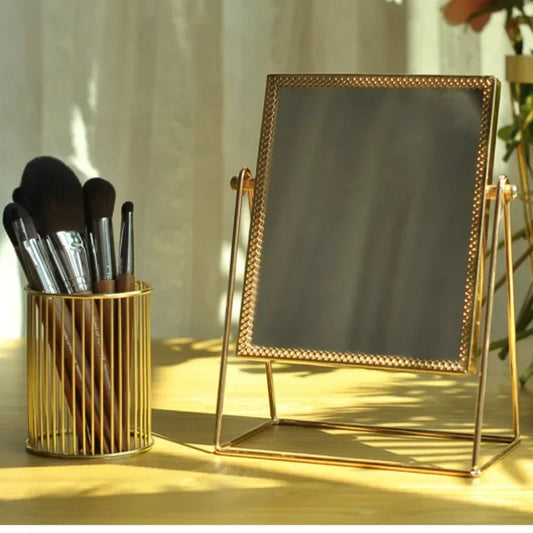 Gold Metal Makeup mirror - VELVATINE